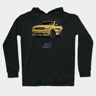 jeep cherokee srt8 yellow Hoodie